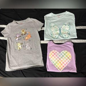 Girls short sleeve tees 10/12